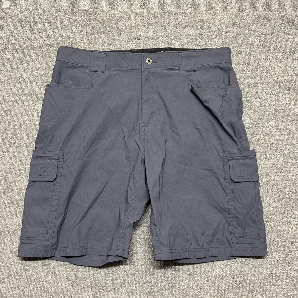 Eddie Bauer Cargo Shorts Mens 38 Blue Hiking Outdoor 11 Inch Inseam Casual